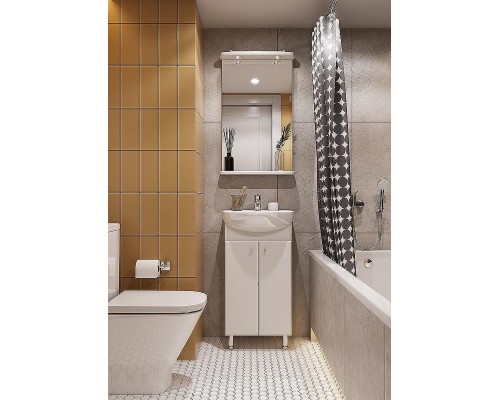 Зеркало Aquaton Мира 50 1A019802MR010 с подсветкой Белое