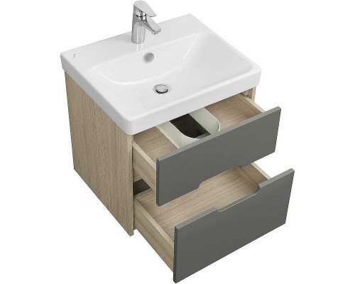 Тумба под раковину Aquaton Оливия 55 1A254201OLUG0 подвесная Грей Дуб ойстер