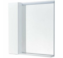 Зеркало со шкафом Aquaton Рене 80 L 1A222502NRC80 с подсветкой Белый Грецкий орех