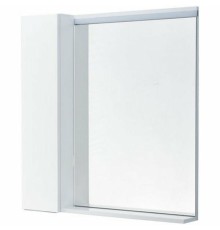 Зеркало со шкафом Aquaton Рене 80 L 1A222502NRC80 с подсветкой Белый Грецкий орех