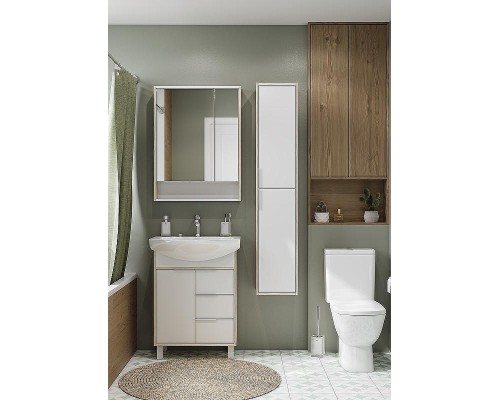 Шкаф пенал Aquaton Рико 30 1A216603RIB90 подвесной Белый Ясень фабрик