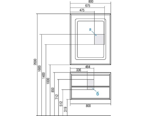 Тумба под раковину Aquaton Римини 80 1A226701RN010 подвесная Белый глянец