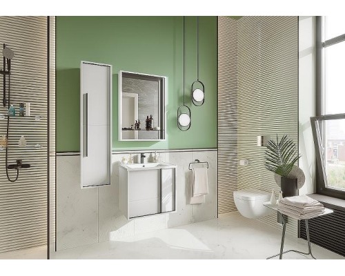 Зеркало Aquaton Ривьера 80 1A239102RVX20 с подсветкой Белый матовый