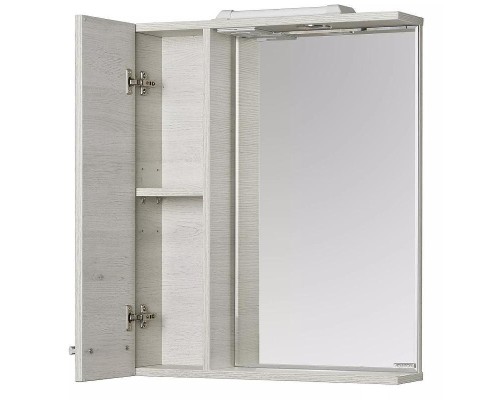 Зеркало со шкафом Aquaton Ронда 60 1A205102RSC2L с подсветкой Дуб сомерсет