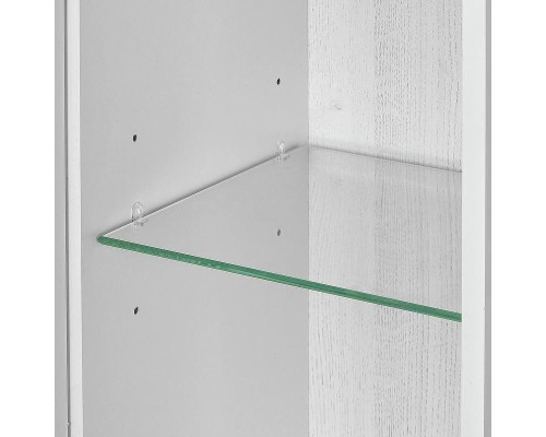 Подвесной шкаф Aquaton Сакура 33 L 1A220803SKW8L Ольха наварра Белый глянец