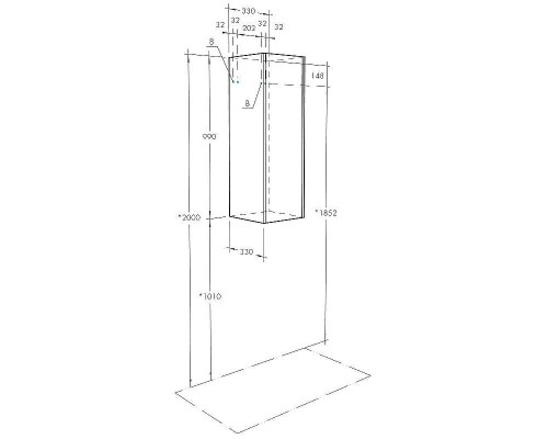 Подвесной шкаф Aquaton Сакура 33 L 1A220803SKW8L Ольха наварра Белый глянец