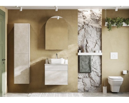 Зеркальный шкаф Aquaton Санта-Барбара 60 L 1A286402CB82L цвет Антрацит