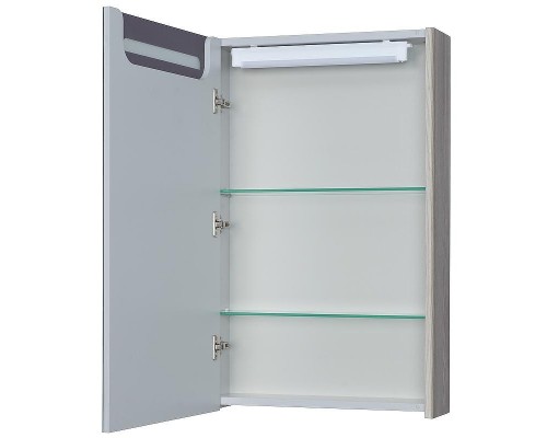 Зеркальный шкаф Aquaton Сильва 50 L 1A215502SIW6L с подсветкой Дуб фьорд