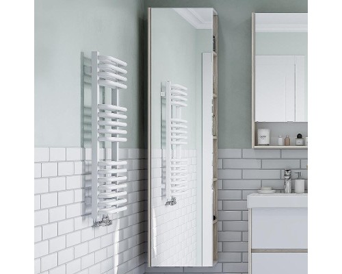 Шкаф пенал Aquaton Сканди 40 1A253403SDB20 подвесной Белый Дуб верона