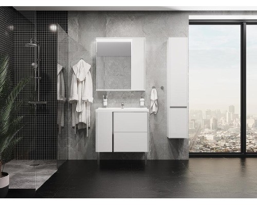 Шкаф пенал Aquaton Стоун 30 R 1A228403SX01R подвесной Белый