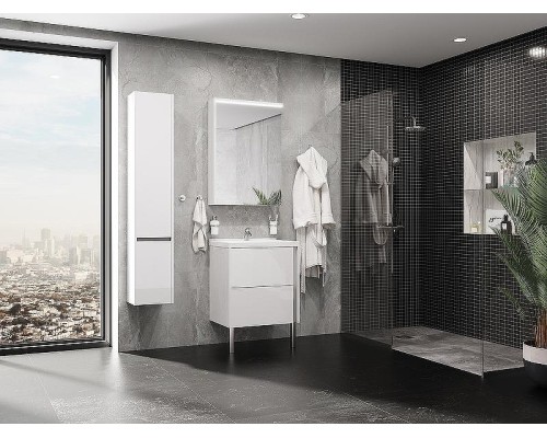 Шкаф пенал Aquaton Стоун 30 L1A228403SX01L подвесной Белый