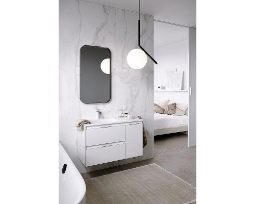 Тумба под раковину Aqwella Accent 90 L ACC0109LW подвесная Белая