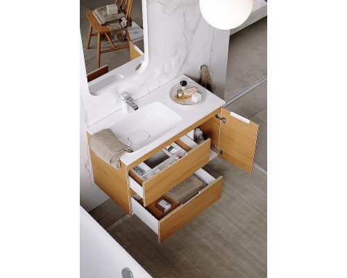 Тумба под раковину Aqwella Accent 90 L ACC0109LW подвесная Белая