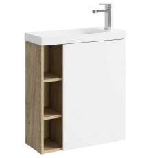 Корпус тумбы под раковину Aqwella Alba 60 R ALB0106RDD подвесной Дуб Давос