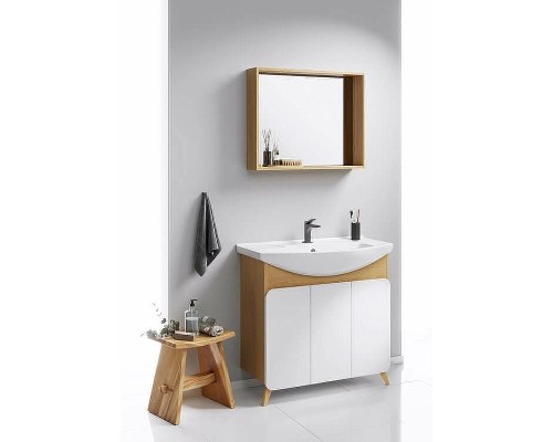 Зеркало Aqwella Basic 60 BAS0207DZ Дуб золотой