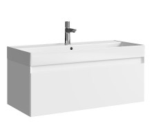 Тумба под раковину Aqwella Geometria 100 GE01101WM подвесная Белая матовая