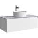 Тумба под раковину Aqwella Geometria 100 GE01101WM подвесная Белая матовая