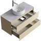 Тумба под раковину Aqwella Geometria 100 GE01102MD подвесная Морская дюна