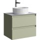 Тумба под раковину Aqwella Geometria 65 GE01652SH подвесная Шалфей зеленый