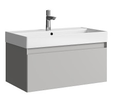 Тумба под раковину Aqwella Geometria 80 GE01081ST подвесная Серый туман