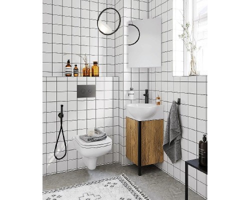 Тумба под раковину Aqwella Porto 45 POR0104DB угловая Дуб балтийский