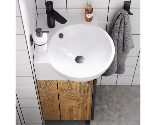 Тумба под раковину Aqwella Porto 45 POR0104DB угловая Дуб балтийский