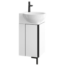Тумба под раковину Aqwella Porto 45 POR0104WB угловая Белая Черная
