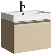 Тумба под раковину Aqwella Pure 65 PUR0165KS подвесная Капучино светлый