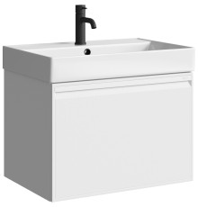 Тумба под раковину Aqwella Pure 65 PUR0165WM подвесная Белая матовая