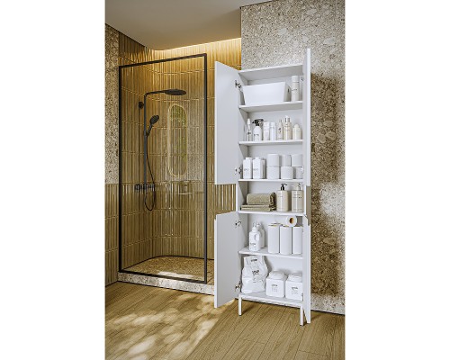 Шкаф пенал Aqwella Vancouver 55 VAN0555N цвет Белый