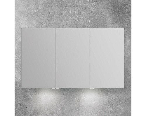 Зеркальный шкаф BelBagno 120 SPC-3A-DL-BL-1200 с подсветкой Сатин