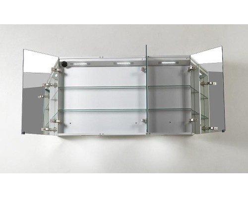 Зеркальный шкаф BelBagno 120 SPC-3A-DL-BL-1200 с подсветкой Сатин