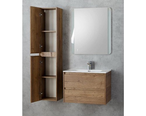 Шкаф пенал BelBagno Kraft 33 L KRAFT-1600-2A-SC-RT-L подвесной Rovere Tabacco