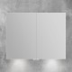 Зеркальный шкаф BelBagno SPC 90 SPC-2A-DL-BL-900 с подсветкой Белый