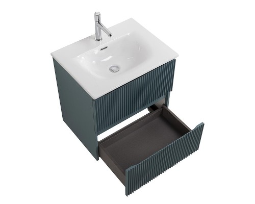 Тумба под раковину BelBagno Uno 60 UNO-600-2C-SO-AO подвесная цвет Голубой матовый