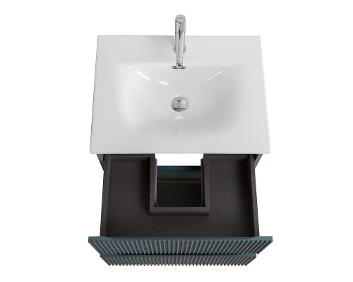 Тумба под раковину BelBagno Uno 60 UNO-600-2C-SO-AO подвесная цвет Голубой матовый