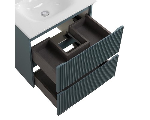 Тумба под раковину BelBagno Uno 60 UNO-600-2C-SO-AO подвесная цвет Голубой матовый