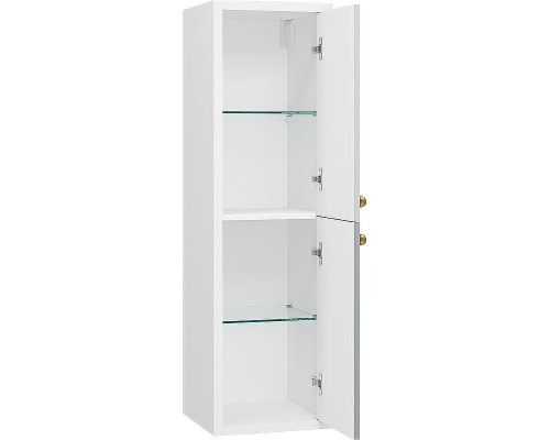 Шкаф пенал Brevita 50 Shades of Grey Анастейша 35 R Ана-05035-01-01П подвесной Белый матовый Серый матовый