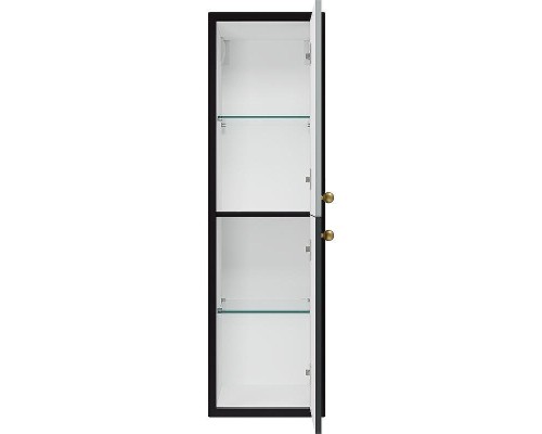 Шкаф пенал Brevita 50 Shades of Grey Кристиан 35 R Кри-05035-01-01П подвесной Черный матовый Серый матовый