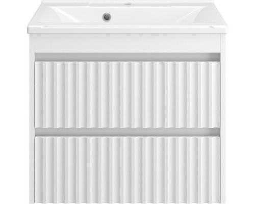 Тумба с раковиной Brevita Balaton 65 УТ000014504 подвесная Белая матовая