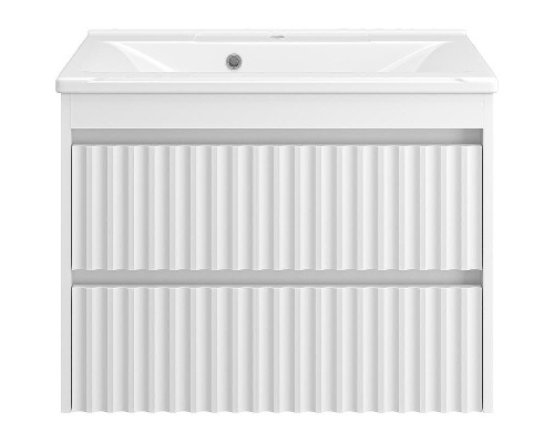 Тумба с раковиной Brevita Balaton 75 УТ000014507 подвесная Белая матовая