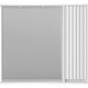 Зеркало со шкафом Brevita Balaton 90 R BAL-04090-01-П с подсветкой Белое матовое