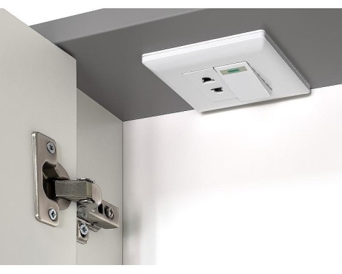 Зеркало со шкафом Brevita Balaton 75 L BAL-04075-01-01Л с подсветкой Белое матовое Серое матовое