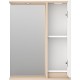 Зеркало со шкафом Brevita Balaton 65 R BAL-04065-03-01П с подсветкой Белое матовое Бежевое матовое