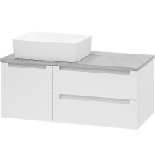 Тумба с раковиной Brevita Cargo 100 УТ000024162 подвесная Белая матовая