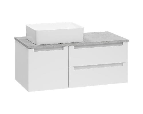 Тумба с раковиной Brevita Cargo 100 УТ000024162 подвесная Белая матовая