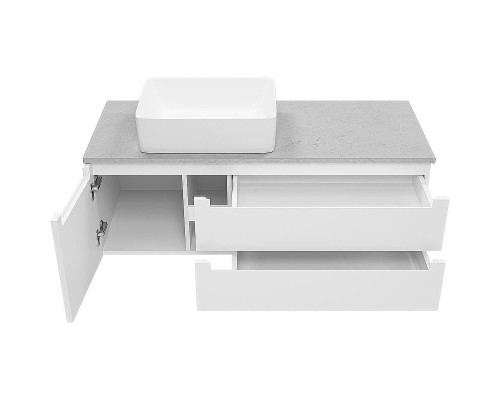 Тумба с раковиной Brevita Cargo 120 УТ000024163 подвесная Белая матовая