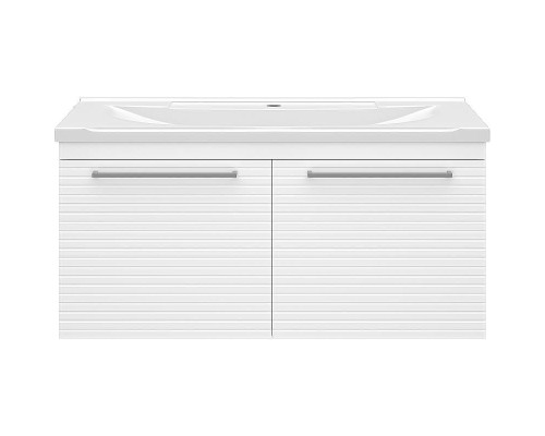 Тумба с раковиной Brevita Catania 100 УТ000013910 подвесная Белая матовая