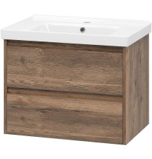 Тумба с раковиной Brevita Dallas 70 УТ000012093 подвесная Дуб Галифакс олово