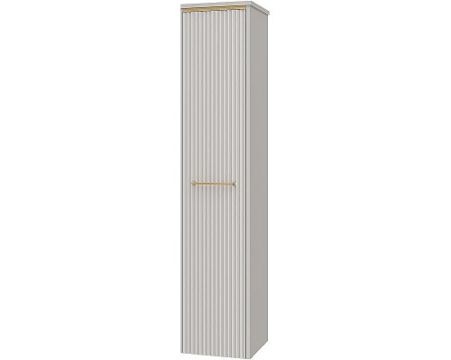 Шкаф пенал Brevita Elche 35 L ELC-05035-010L Серый кашемир Золото